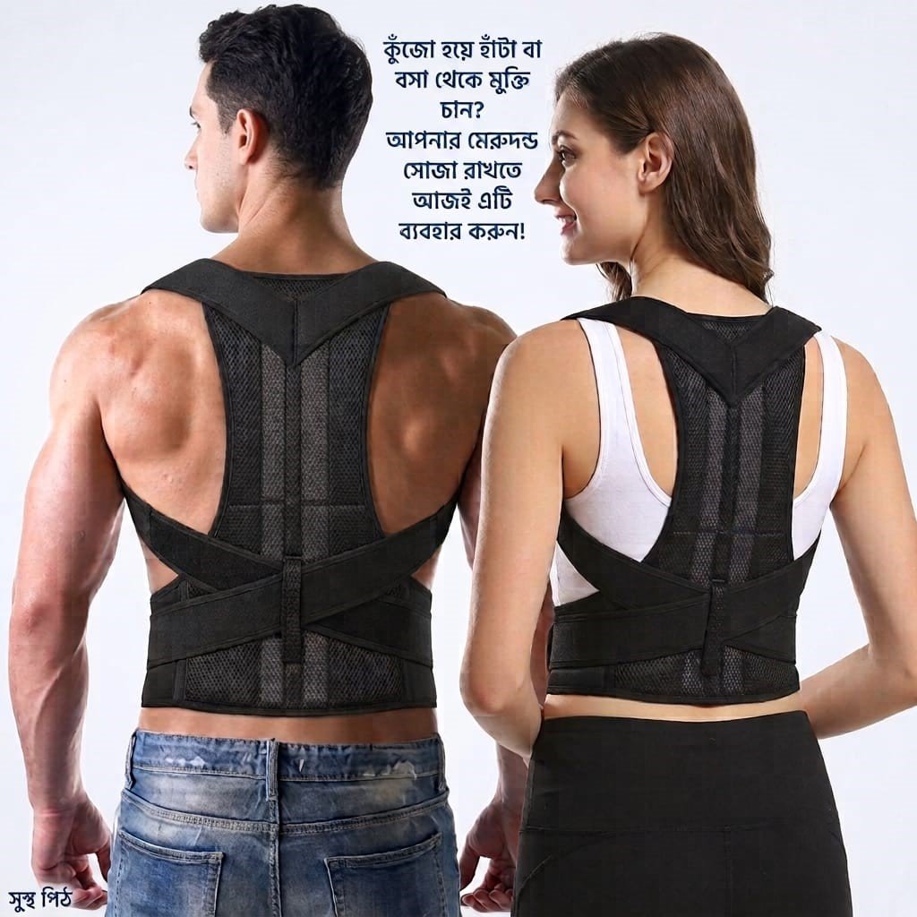 Back Support Belt with Fully Adjustable Straps Relief Lower & Upper Back Pain